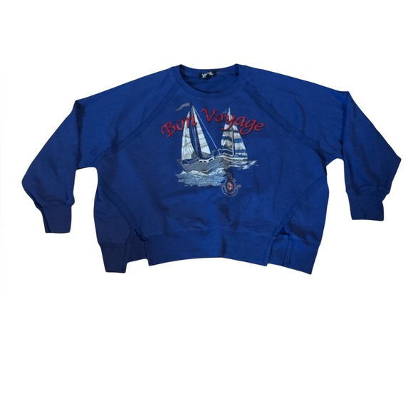 Vintage,Bon voyage, sailor sweater, XL - Picture 2 of 5